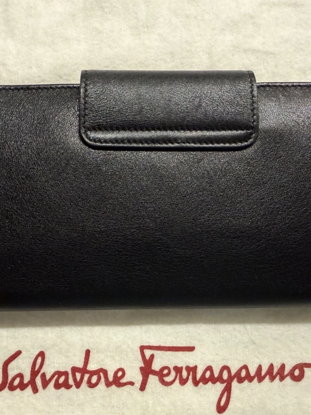 Salvatore Ferragamo Shoulder Bag with Gancini Clasp (Matching Wallet Included)